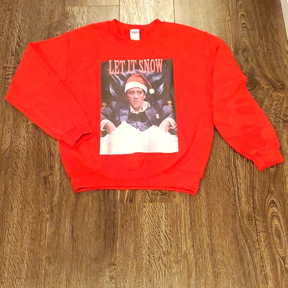 🎅 RARE 🎄 Scarface LET IT SNOW Crewneck Sweater